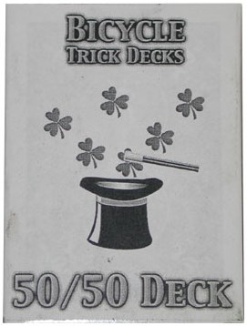 Made In USA 50/50 Deck Force Forcing Bicycle Red or Blue Magic Card Trick 