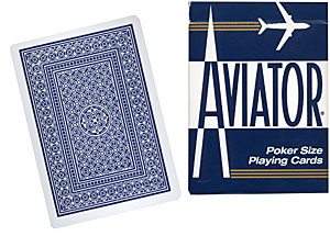 AVIATOR Free Shipping Jumbo Index Poker Playing Cards RED 1 Deck of Cards