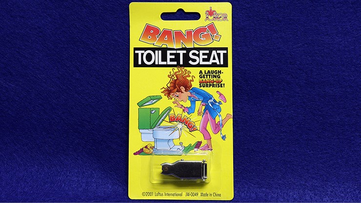 Bang Toilet Seat Gimmick Magic Trick Gag Funny Shock Laugh Prop 