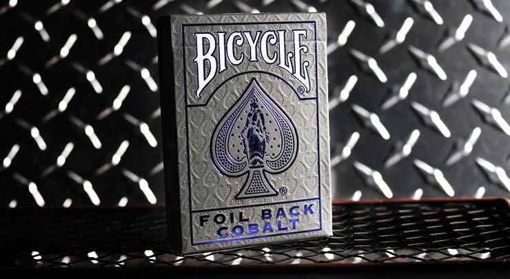 1 DECK Bicycle Metal Blue Rider Back Playing Cards-S103049072-丙e6