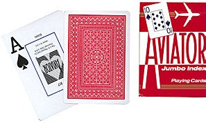 AVIATOR  Spielkarten Club special 52 Blatt 2 Jumbo Index Aviator Poker 917 