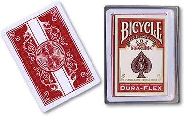 2 Games 52 Cards Poker Bicycle Prestige 100 Plastic Blue Red Jumbo 41005 for sale online 