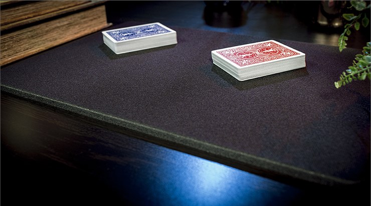 Schwarz Professionelle Karten Deck Mat Close Up Magic Tricks Pad Spielzeug ZP 