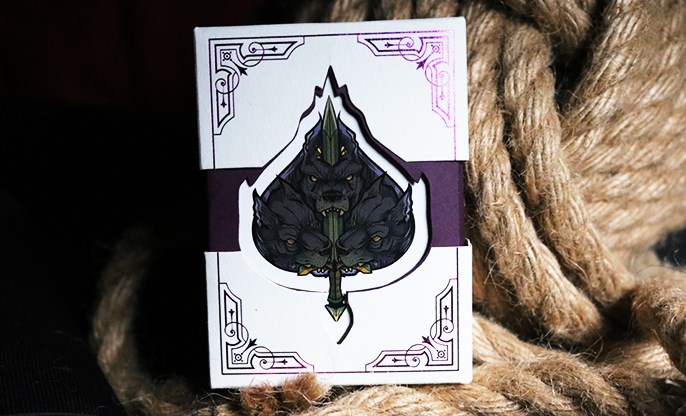 Playing Cards Purple Hand Numbered Limited Edition of 1,000 Theos 