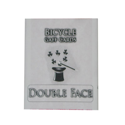 Double Face Bicycle Gaff Deck Regular Index Magic Trick Playing Cards Color Vary 