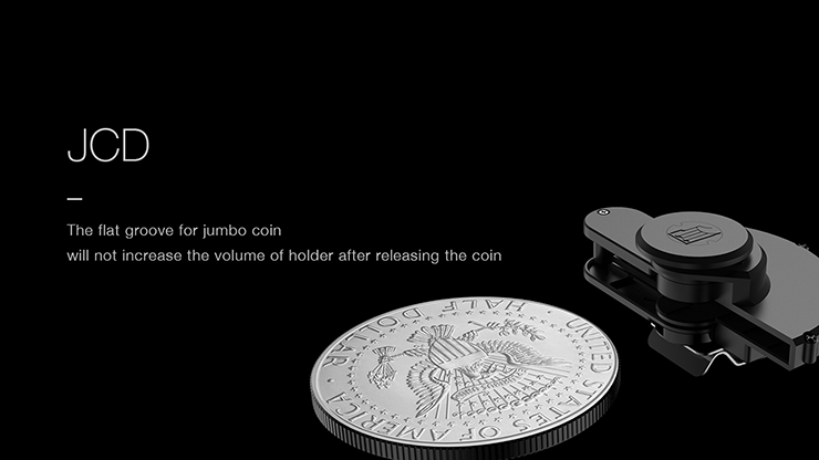Magician's Coin Slide Dropper Gimmick For Coin Routines & Production Magic Trick 