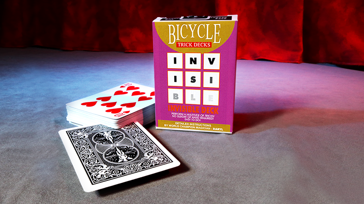 Magic & Party Tricks RED BICYCLE INVISIBLE DECK CARD TRICK 
