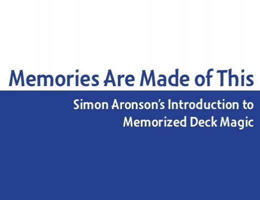 The Impossible Magic Of Simon Aronson Details about   Sessions With Simon Volume 1 