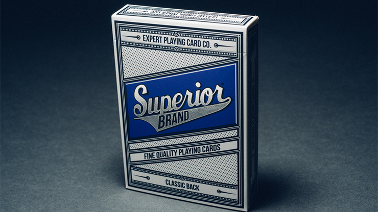 SUPERIOR BLACK DECK PLAYING CARDS BY EXPERT PLAYING CARD CO MAGIC TRICKS POKER 